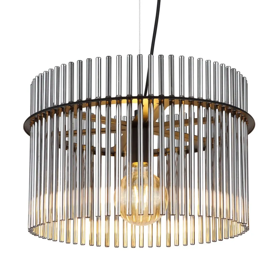 Gorley pendel, Ø 40 cm, røggrå, glas