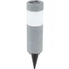Grå LED solcelle jordspydslampe Mino