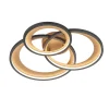 Granada LED-loftlampe, mat sort/guld