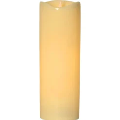 Grande LED-kerte, batteridrevet, højde 38 cm