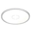 Gratis LED-loftlampe, Ø 29 cm, sølv