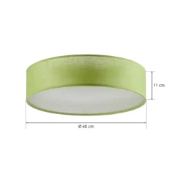 Grøn tekstil loftslampe Jitendra