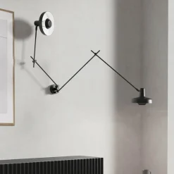 GRUPA Arigato væglampe 2 lyskilder 90 cm sort