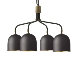 GUBI Lysekrone Howard 4-lys Ø 66 cm gunmetal