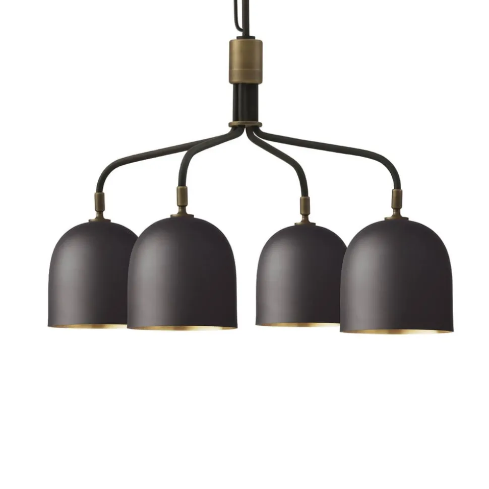 GUBI Lysekrone Howard 4-lys Ø 66 cm gunmetal