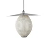 GUBI Satellite udendørs pendel, 45x27 cm, sort/cremehvid
