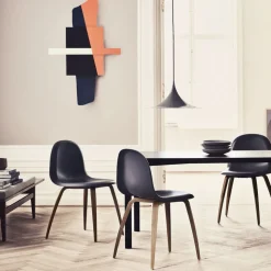GUBI Semi pendellampe, Ø 47 cm, antracit