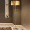 Gulvlampe Alea Loop med bladguld