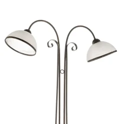 Gulvlampe Antica i landlig stil, 2 lyskilder