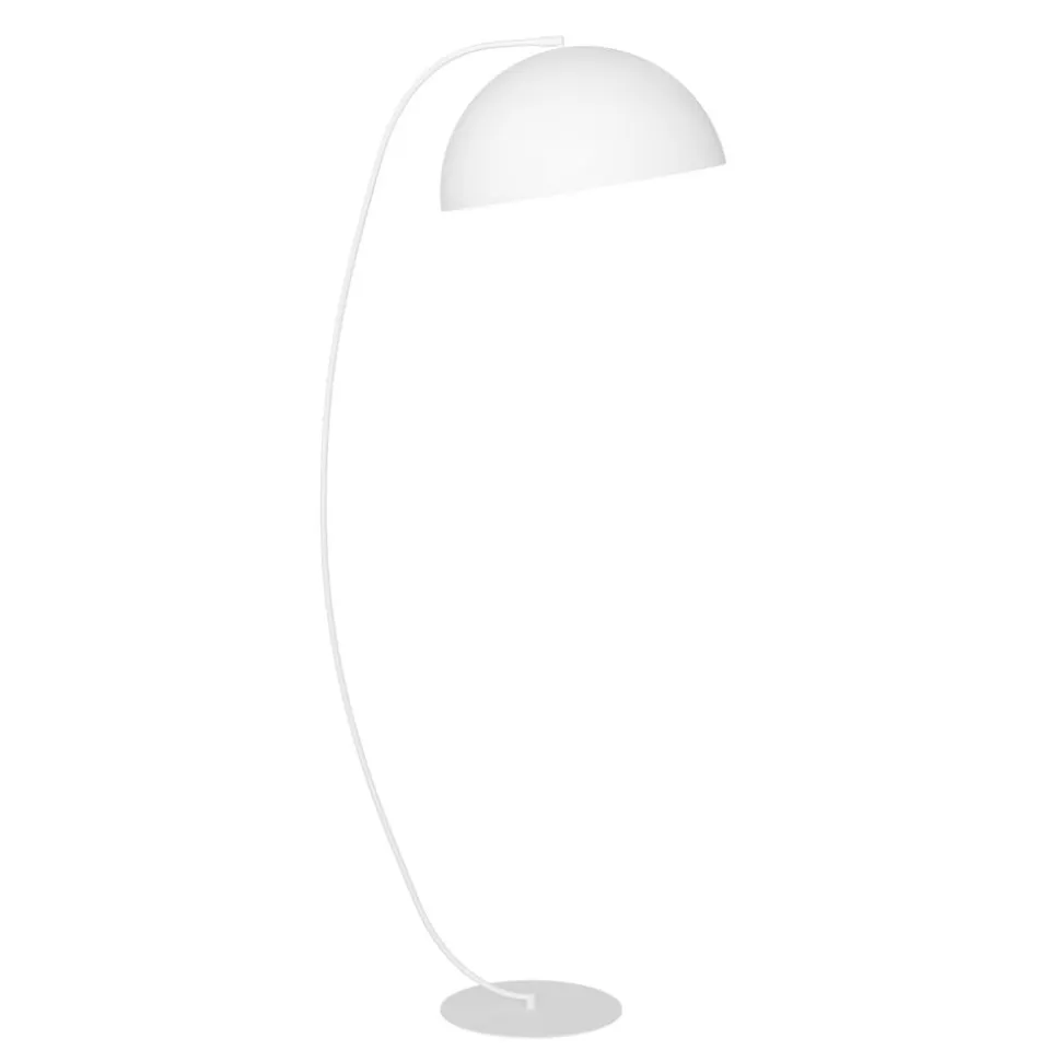 Gulvlampe Arcos, hvid, højde 150 cm, metal