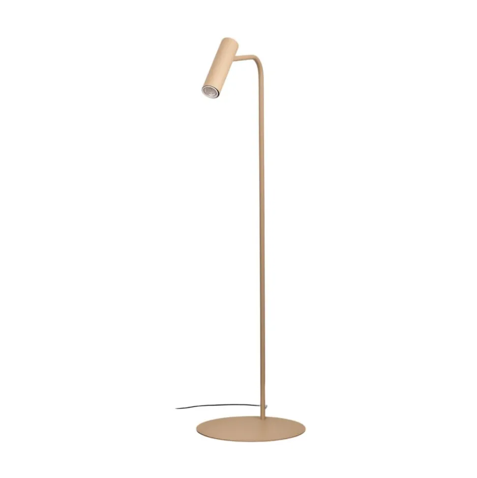 Gulvlampe Axion, beige, højde 115 cm, stål