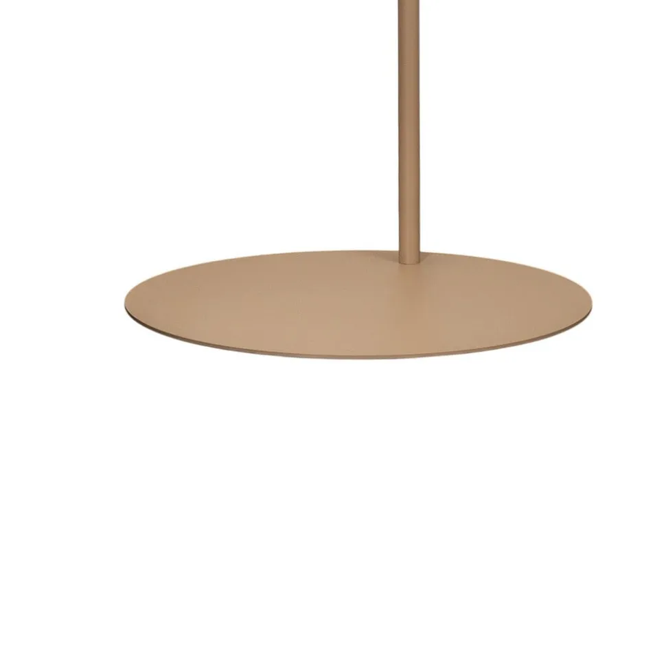 Gulvlampe Axion, beige, højde 115 cm, stål