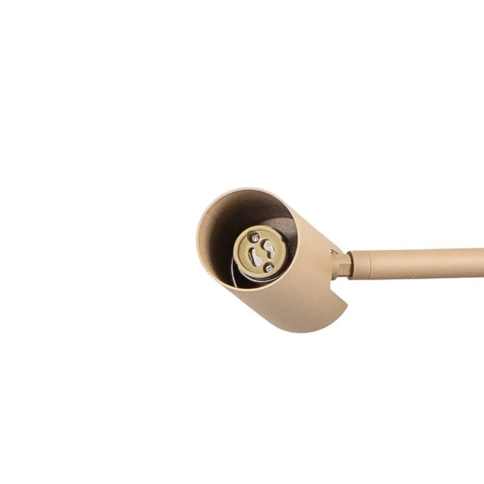Gulvlampe Axion, beige, højde 115 cm, stål