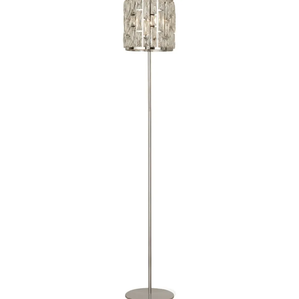 Gulvlampe Bijou med krystaller