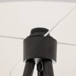 Gulvlampe Corralee i sort og hvid