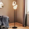 Gulvlampe Dione, 4 lyskilder, sort
