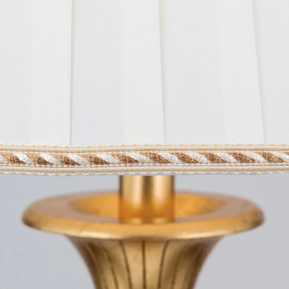 Gulvlampe Donata med plisséskærm