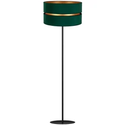 Gulvlampe Duo, grøn/guld, Ø 40 cm 1 lyskilde