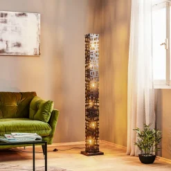 Gulvlampe Foresta i metal, højde 153 cm
