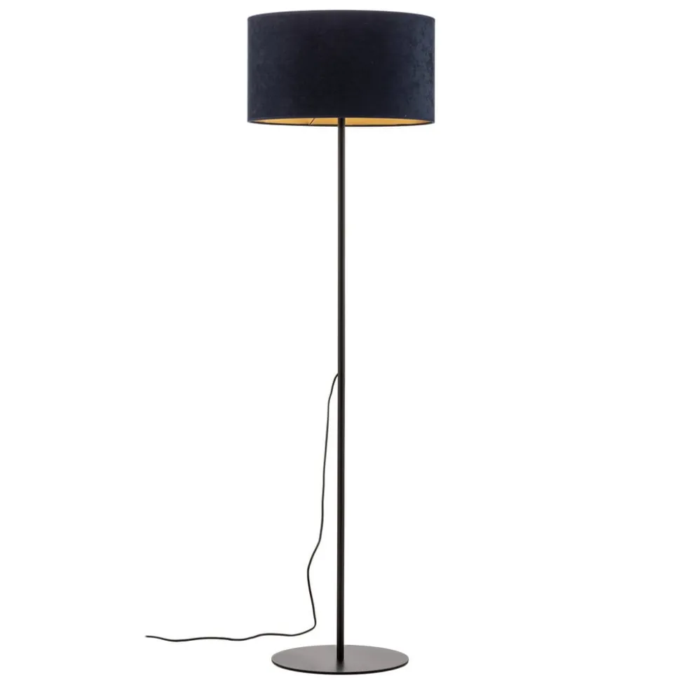 Gulvlampe Golden Roller mørkeblå/guld