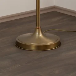 Gulvlampe HLM-9009-1E med tekstilskærm