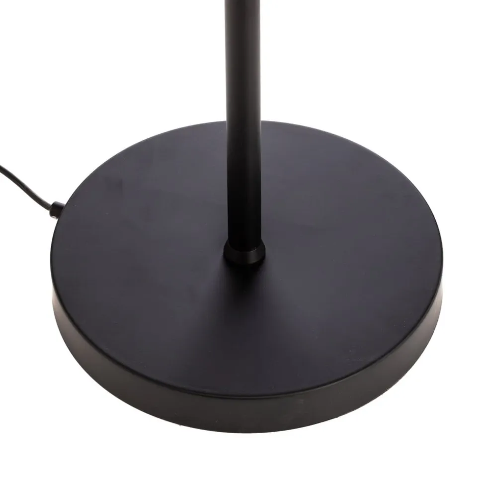 Gulvlampe LM-9113-2BSY, sort, metal, 180 cm høj, E14