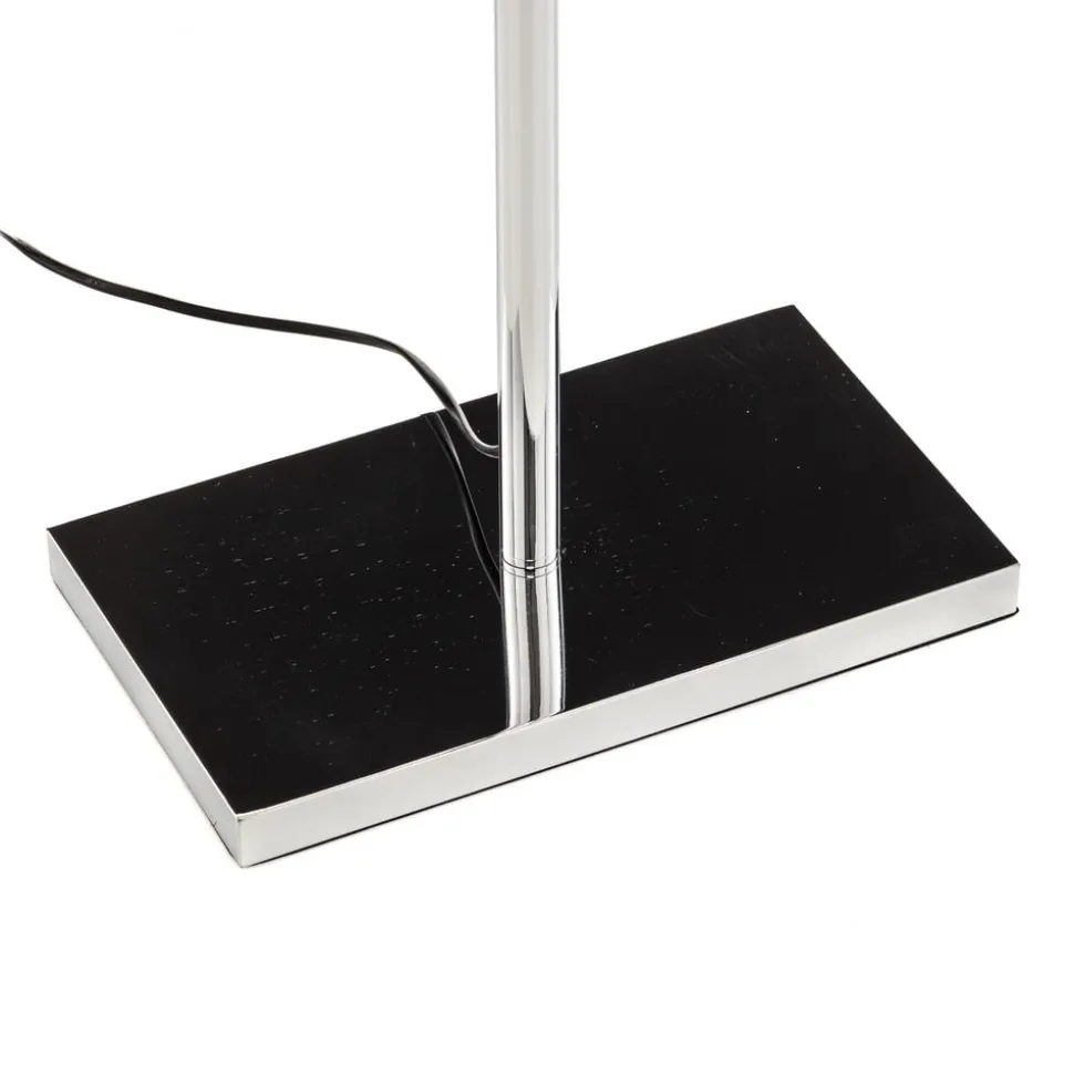 Gulvlampe Makani, krom, med muslingedekor