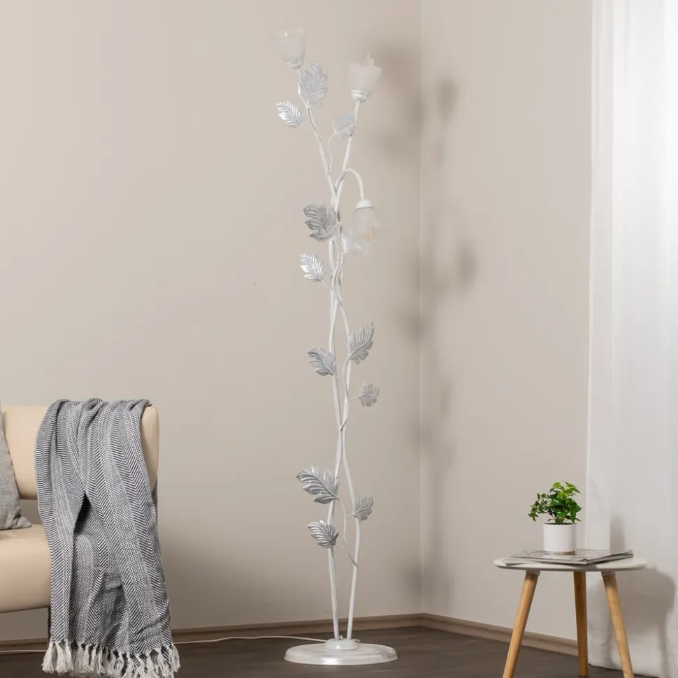 Gulvlampe Marilena i florentinsk stil med 3 lyskilder