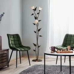 Gulvlampe Miranda i florentinsk stil, bronze