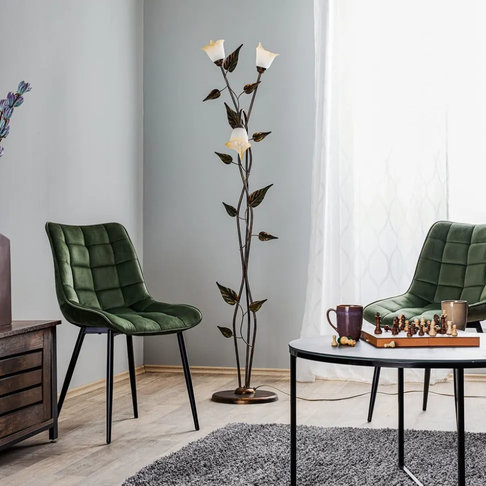 Gulvlampe Miranda i florentinsk stil, bronze
