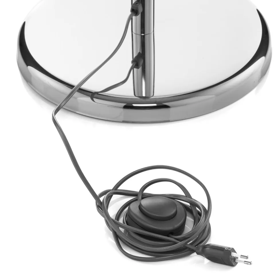 Gulvlampe Pioggia med krystalregn, krom