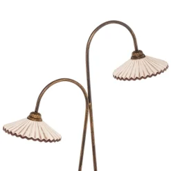 Gulvlampe Rosina med to keramiske skærme