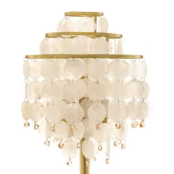 Gulvlampe Ruben med perlemorsskiver