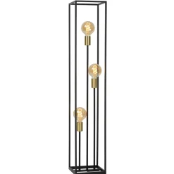 Gulvlampe Ruben, sort, tre lamper