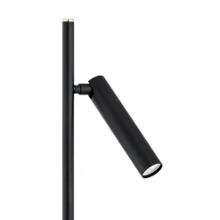 Gulvlampe Torre, 2 lyskilder, sort