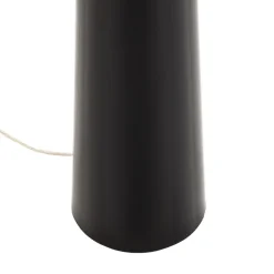 Gulvlampe Totem LS med krom-finish, sort
