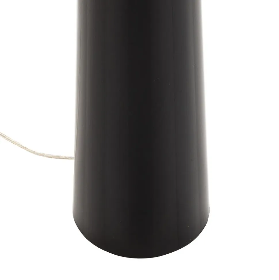 Gulvlampe Totem LS med krom-finish, sort