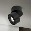 Harvey udendørs spotlampe, sort, Ø 10 cm, trykstøbt aluminium