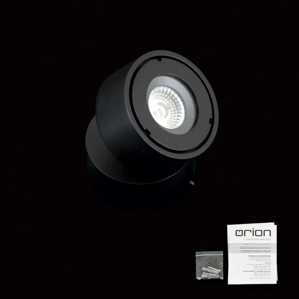 Harvey udendørs spotlampe, sort, Ø 10 cm, trykstøbt aluminium