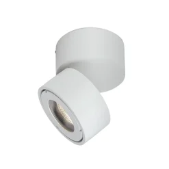Harvey udendørs spotlampe, hvid, Ø 10 cm, trykstøbt aluminium