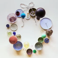 Hübsch Confetti-skål, sæt med 2, glas, Ø 15 & cm