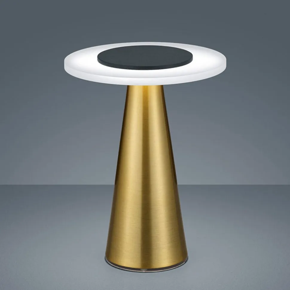 Helestra Bax bordlampe med touchdæmper, messing