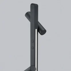 Helestra Coni LED-gulvlampe 2 spots 160cm sort