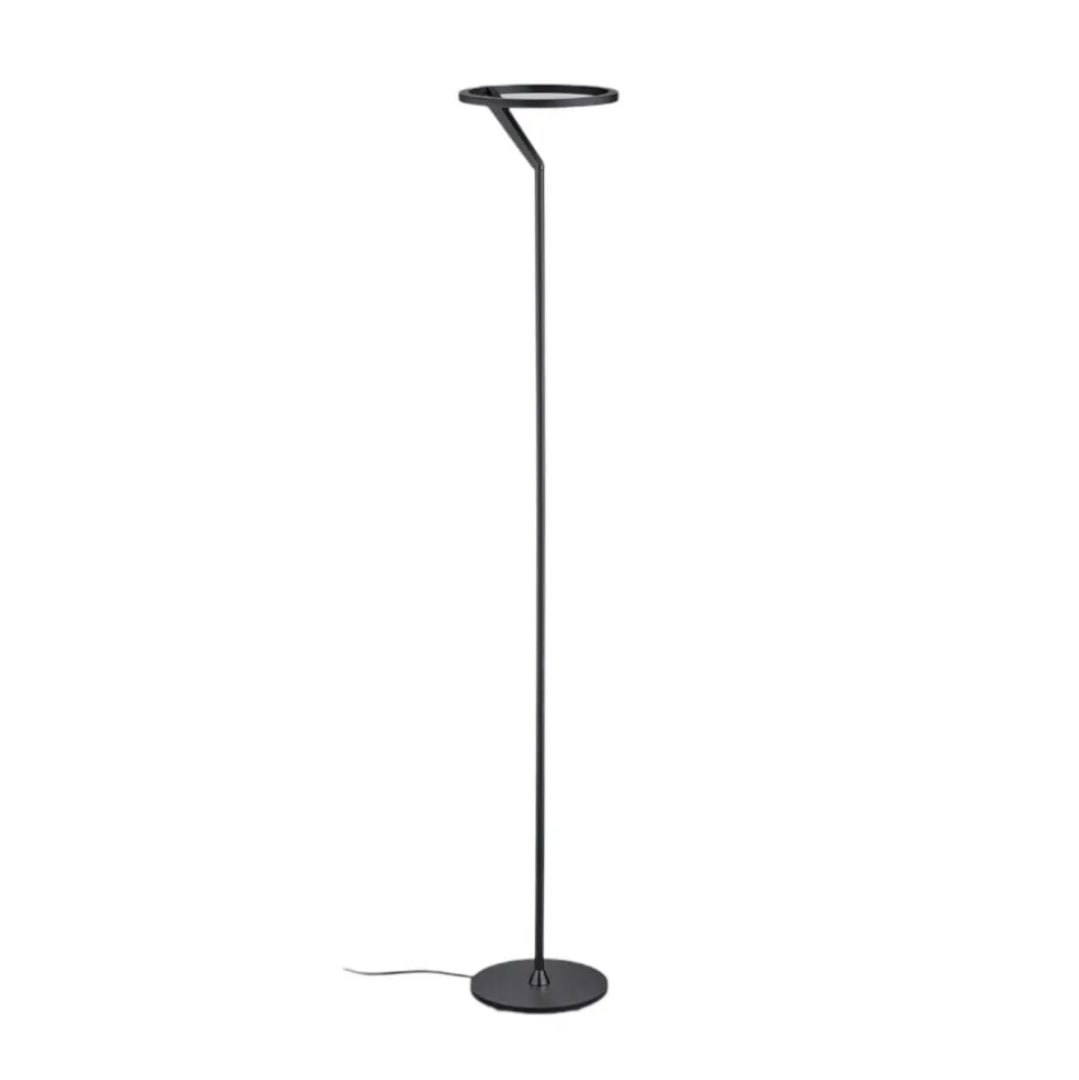 Helestra Elara LED-gulvlampe down kan dæmpes sort