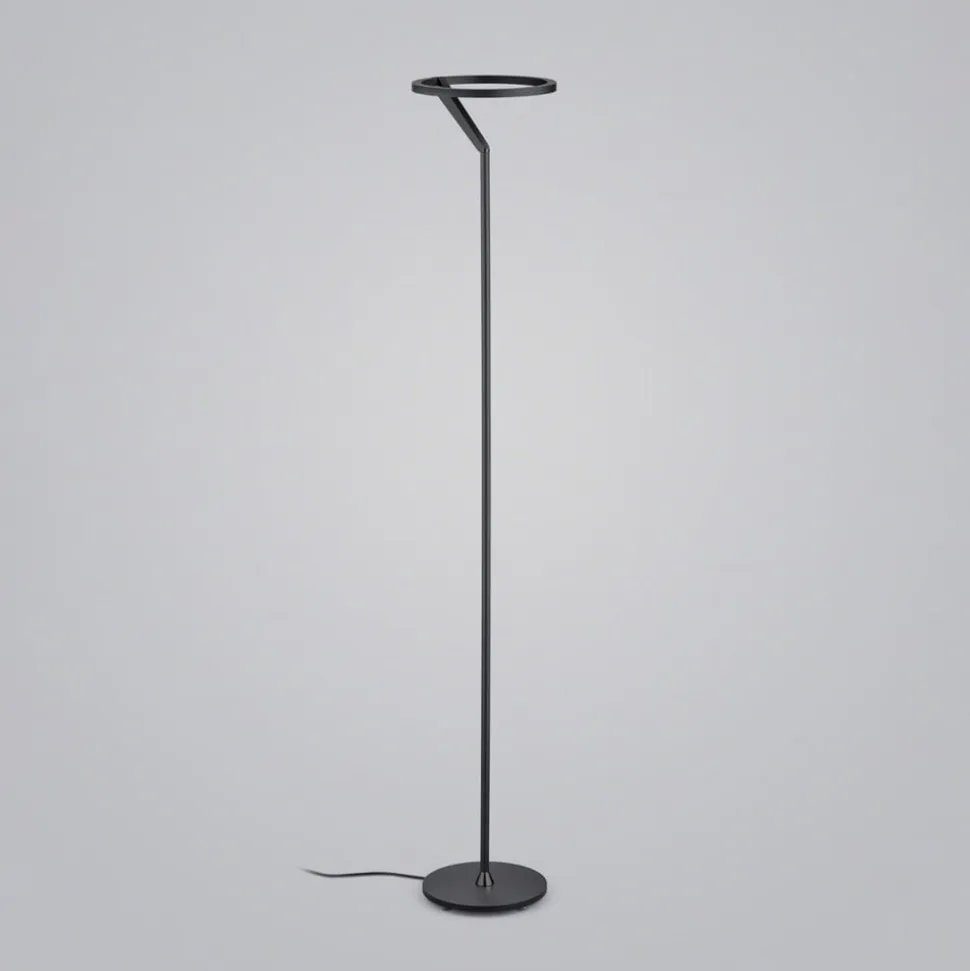 Helestra Elara LED-gulvlampe down kan dæmpes sort