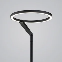 Helestra Elara LED-gulvlampe down kan dæmpes sort