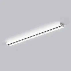 Helestra LED-spejllampe LOOM, længde 90 cm, krom, IP44