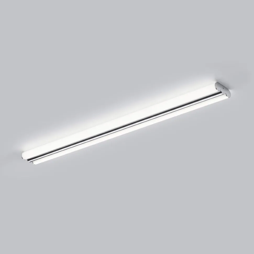 Helestra LED-spejllampe LOOM, længde 90 cm, krom, IP44