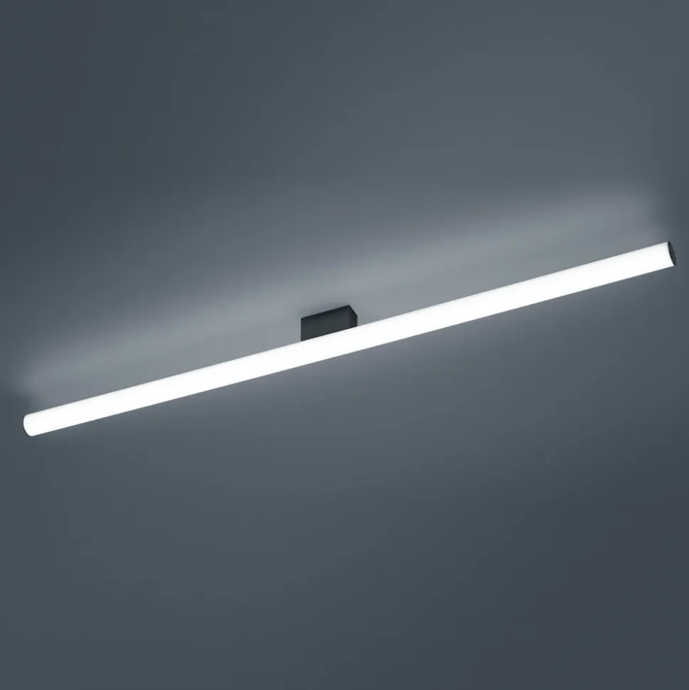 Helestra Loom LED-spejllampe sort, 120 cm