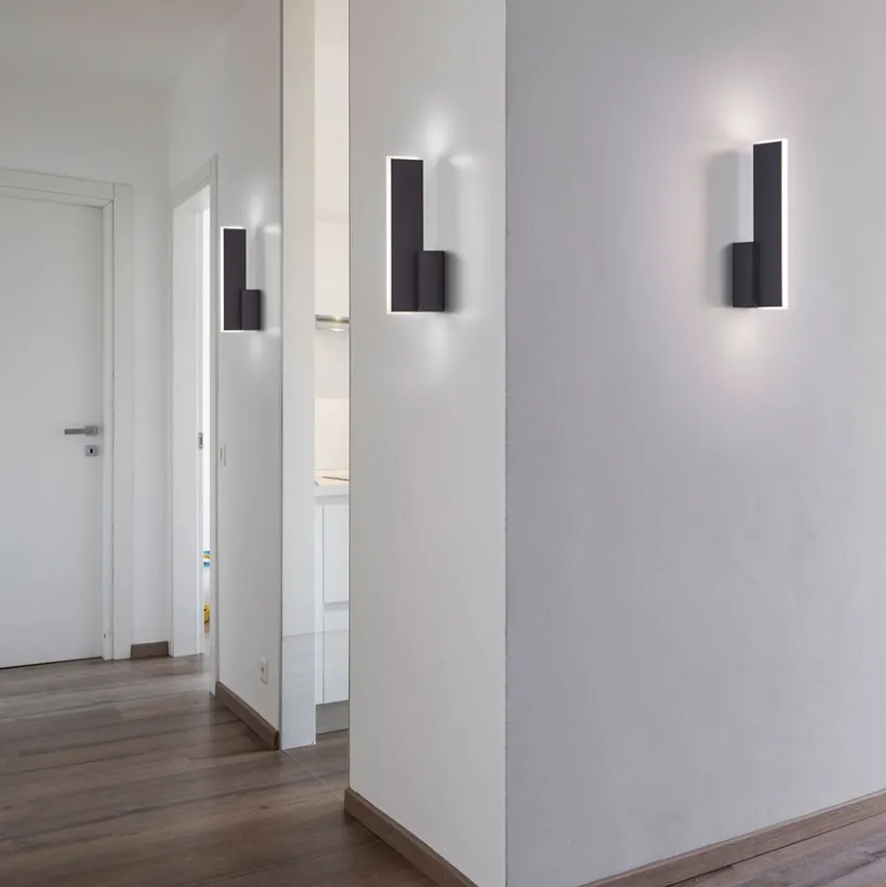 Helestra Nex LED-væglampe mat sort
